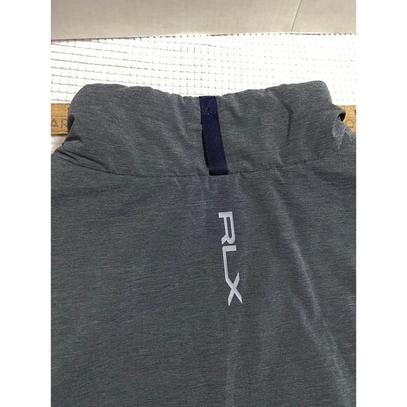 RLX Ralph Lauren Mens XXL Gray Poly Nylon Stretch Blend Puffer Full Zip Vest - Picture 11 of 13